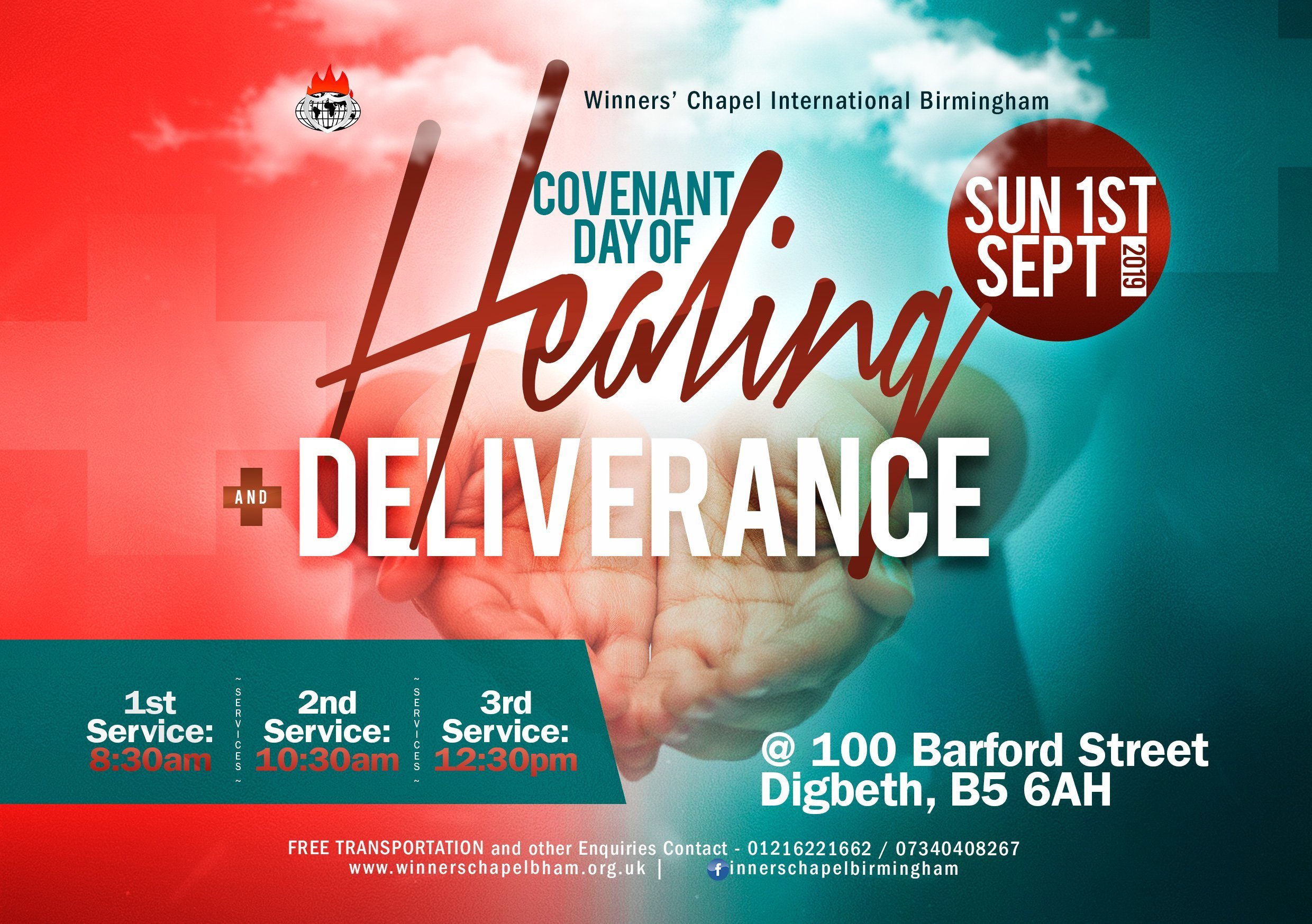 SERVICE ANNOUNCEMENTS FOR SUNDAY, SEPTEMBER 1ST 2019